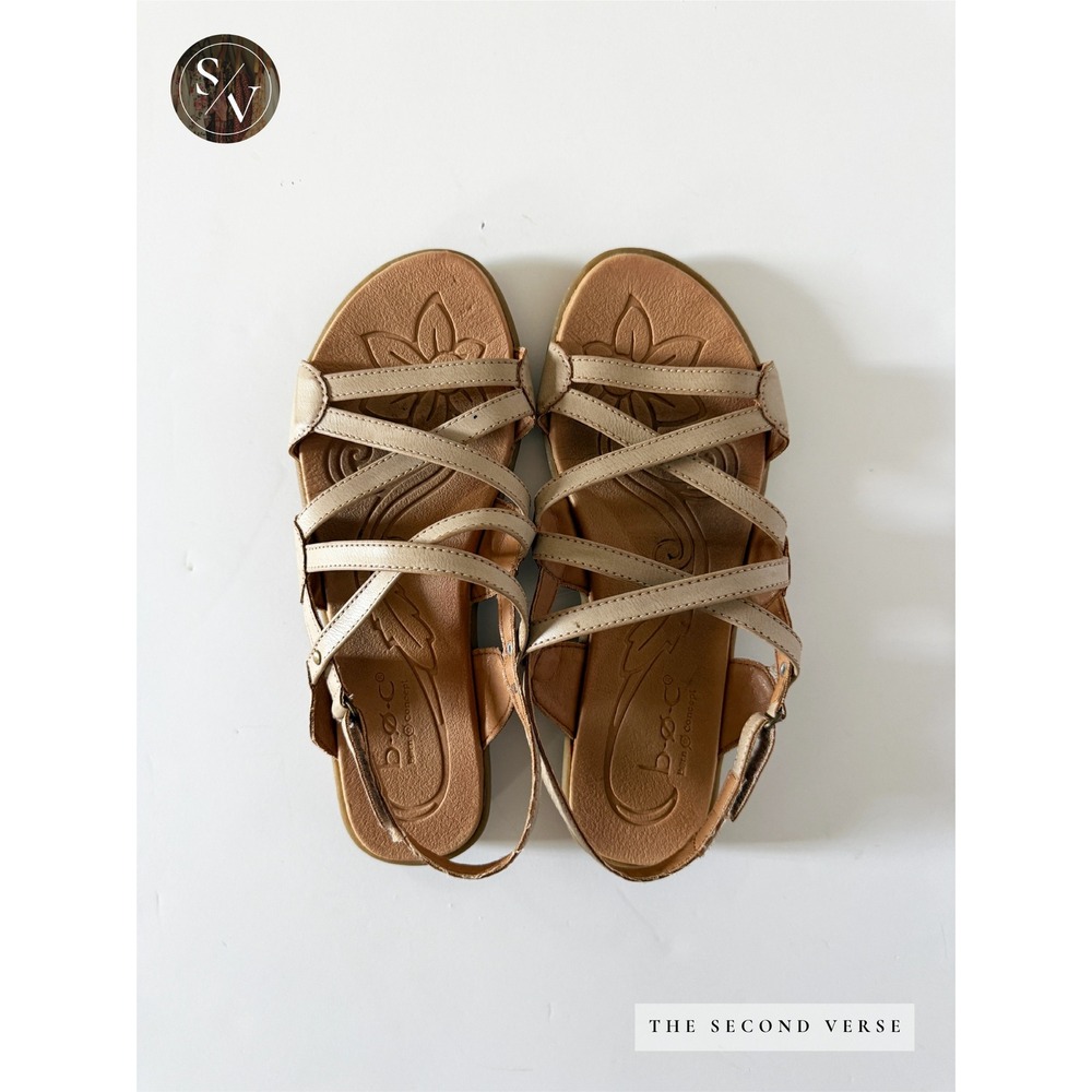 b.o.c. Altheda Strappy Sandal Womens Boho Comfort Slingback Tan Size 8 - Picture 2 of 4